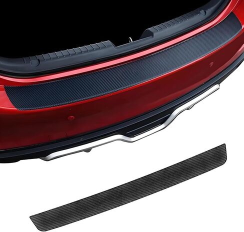 Car Rear Bumper Protector for Alfa Romeo Giulia 2017-2021 2022 2023 2024 2025 2026, Car Trunk Door Sill Edge Protector Strip Anti Scratch Carbon Fibe Protector Sticker,40.94 * 3.54 inch in Saudi Arabia
