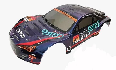 Painted PVC Body Shell for 1/10 On Road Racing Drift Car, Pre Cut, 1:10 Scale, 190mm, Subaru BRZ Style (with Tail Wings) in Saudi Arabia