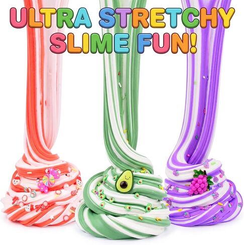 9 Pack Astronaut Slime Kit - 3 Cloud, 3 Butter & 3 Jelly Cube Crunchy Slimes, Soft & Non Stick, Party Favors for Girls & Boys, Birthday Favors, Stress Relief, Toys for Girls and Boys in Saudi Arabia