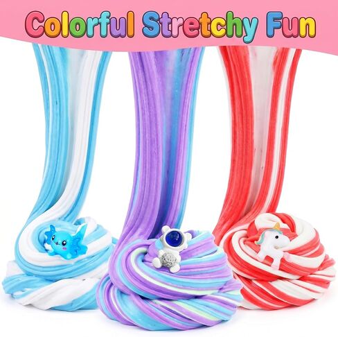 9 Pack Slime Kit - 6 Butter & 3 Jelly Cube Crunchy Sli with Astronaut Add-ins, Soft & Non Stick, Party Favors for Girls & Boys, Birthday Favors, Stress Relief, Fidget Toys for Girls and Boys in Saudi Arabia