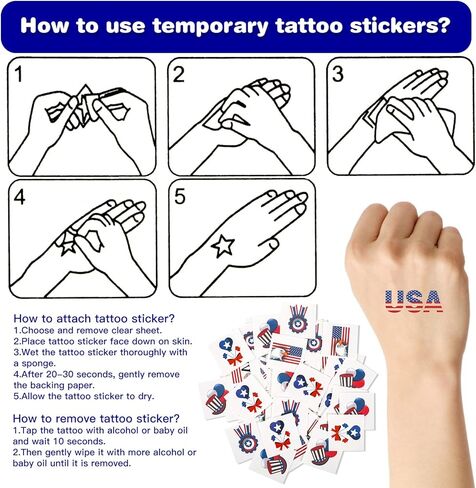 Garma 4th of July Accessories Party Supplies 156Pcs Patriotic Party Favors Decorations Set for Independence Day Memorial Day Patriotic Parade Classroom Rewards for Kids in Saudi Arabia