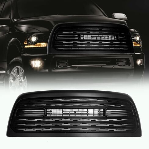 شبكة المصد الأمامي متوافقة مع شواية 2013 2014 2015 2016 2017 2018 Ram 2500 3500، شواية بديلة لما بعد البيع بأحرف كروم، طراز محدود in Kuwait