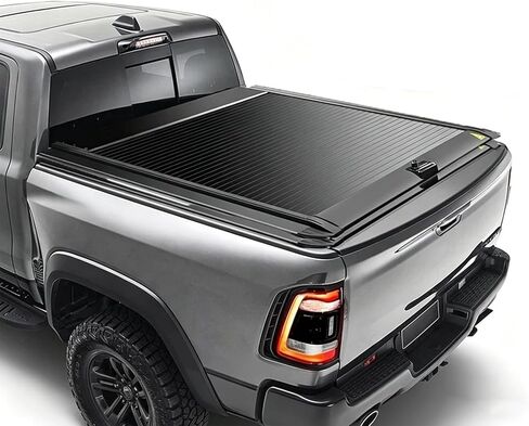 غطاء تونيو لسرير الشاحنة قابل للسحب من الألومنيوم لسيارة Ford F-150 2009-2025 مع أسرة 5.5 قدم وأنبوب تصريف مدمج. in Kuwait