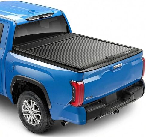Retractable Truck Bed Tonneau Cover Aluminum for Ford F-150 2009-2025 with 5.5ft Beds and Built-in Drainage Pipe. in Saudi Arabia