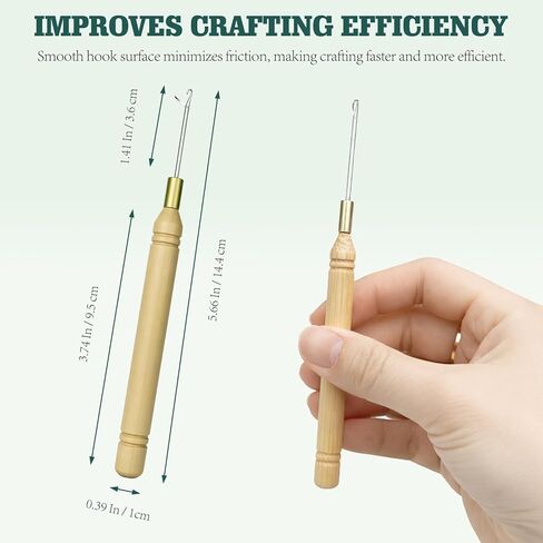 Mnvhoky Crochet Latch Hook Pulling Needles with Plastic Handle, Hair Extension Loop Tool for Silicone Beads & Feather Extensions(10PCS) ﻿ in Saudi Arabia