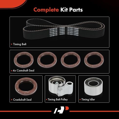 مجموعة حزام توقيت المحرك A-Premium متوافقة مع Toyota Tacoma 1995-2001، Tundra 2000-2004، 4Runner 1996-2002، T100 1995-1998 - 3.4L in Kuwait