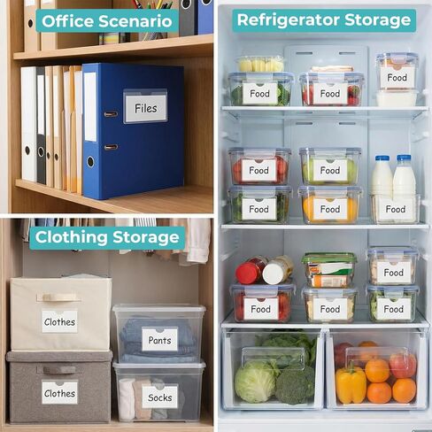 24PCS Self Adhesive Label Pockets, 3 x 2 inch Clear Index Card Pockets, Top Open Plastic Label Holders for Storage Bins, Library Cards, Organizing and Protecting in Saudi Arabia