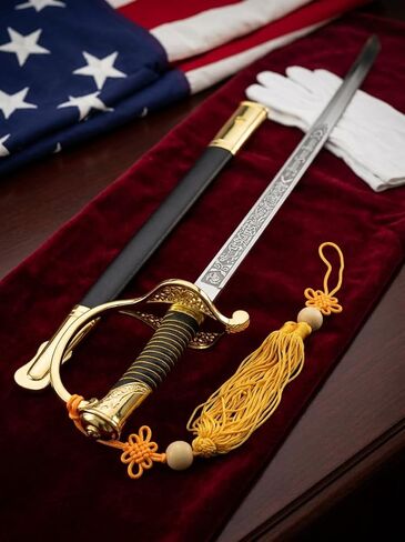 U.S. Marine Corps NCO Ceremonial Dress Sword (Gold) in Saudi Arabia