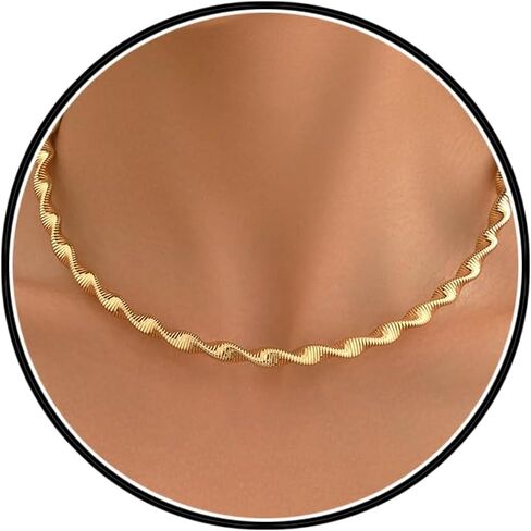 Silver Plated Texture Collarbone Necklace for Women,Simple Statement Snake Bones Punk Necklace Unique Formal Beach Holiday Jewelry Gifts in Saudi Arabia