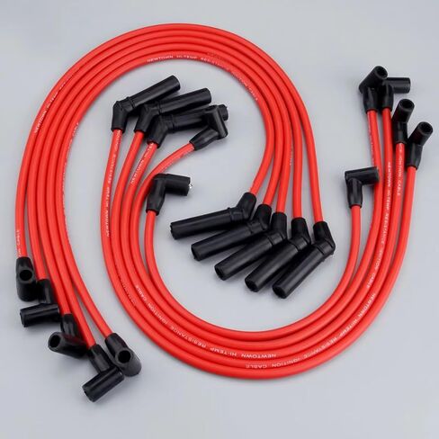 وصلات إشعال متوافقة مع موستانج 5.0L 5.8L V8 1964-1995 M-12259-R301 طقم كابل أسلاك الإشعال in Kuwait