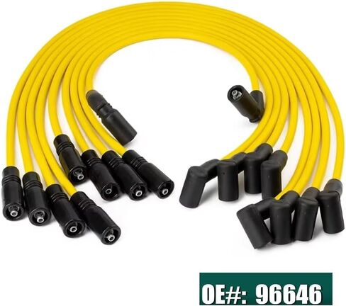 وصلات اشتعال متوافقة مع شيفروليه لـ C1500 V8 5.7L 5.0L 1996 1997 1998 1999 2X1197 9718Q 88862089 سلك توصيل الإشعال in Kuwait