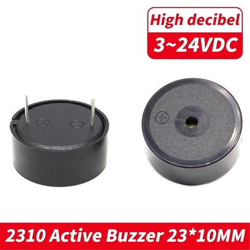 1 قطعة 2310 نشط 95DB عالية ديسيبل إنذار كهرضغطية الطنان تيار مستمر 3-24 فولت المستمر الصوتية الإلكترونية الطنان البعد 23x10 مللي متر in Kuwait