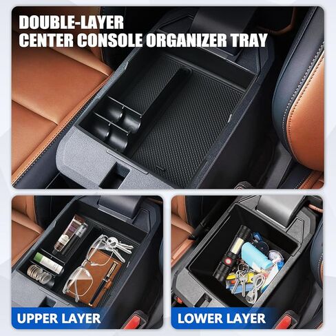 7pcs Center Console Storage Organizer Sunglass Holder for Ford Maverick 2022-2026, with Door Handle Storage Organizer, Center Console Armrest Organizer Set Fit Maverick Accessories in Saudi Arabia