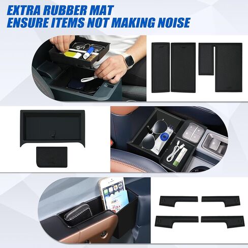 7pcs Center Console Storage Organizer Sunglass Holder for Ford Maverick 2022-2026, with Door Handle Storage Organizer, Center Console Armrest Organizer Set Fit Maverick Accessories in Saudi Arabia