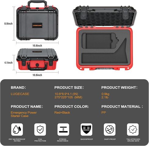 Hard Case for NOCO Boost X GBX45 - Portable Car Battery Jump Starter Hard Shell Case: Waterproof Travel Carrying Storage Box for NOCO Boost X GBX45 UltraSafe Jump Starter - Road Trips & Highway Travel in Saudi Arabia