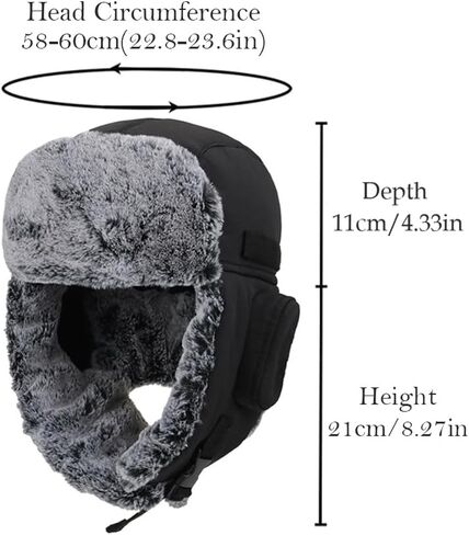إمرأة رجل الإسكيمو يندبروف الشتاء الصياد جندي القبعات Ushanka الروسية الطيار قبعة دافئة الأذن اللوحات in Kuwait