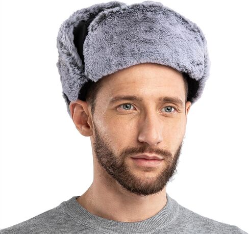إمرأة رجل الإسكيمو يندبروف الشتاء الصياد جندي القبعات Ushanka الروسية الطيار قبعة دافئة الأذن اللوحات in Kuwait