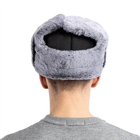 إمرأة رجل الإسكيمو يندبروف الشتاء الصياد جندي القبعات Ushanka الروسية الطيار قبعة دافئة الأذن اللوحات in Kuwait