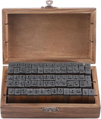 70PCS Wooden Rubber Alphabet Letter Number Stamps, Alphabet Mini Stamps with Wooden Storage Box for Scrapbooking Card Making and DIY Crafts in Saudi Arabia