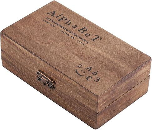70PCS Wooden Rubber Alphabet Letter Number Stamps, Alphabet Mini Stamps with Wooden Storage Box for Scrapbooking Card Making and DIY Crafts in Saudi Arabia