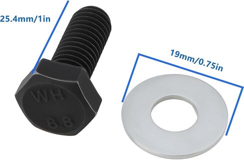 2Pcs Flywheel Fixing Bolt Washer M8 Compatible with Minimoto Compatible with Pocket ATV 47 49cc in Saudi Arabia