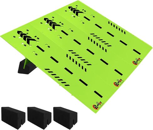 RC Car Jump Ramp Takeoff Board RC Ramp with Foam Base for Jumping Stunt Playset for 1/14 1/16 1/18 1/24 Remote Control Model Car, 3 Boards (Green) in Saudi Arabia
