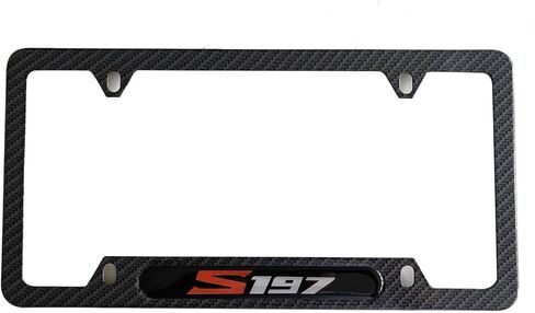 Carbon Fiber S197 License Plate Frame Cover Holder for Mustang/GT Truck Car Accessories Stainless Steel 1PC, CPK22PW in Kuwait