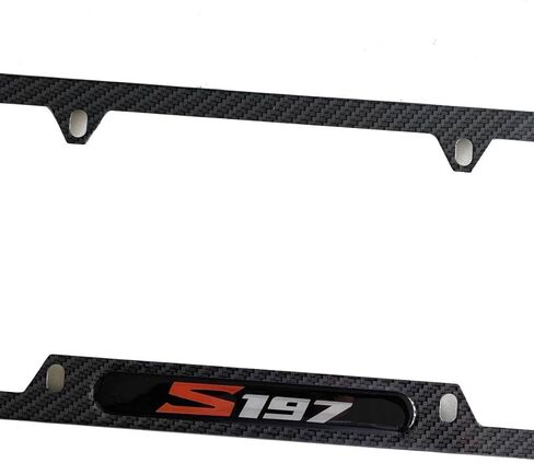 Carbon Fiber S197 License Plate Frame Cover Holder for Mustang/GT Truck Car Accessories Stainless Steel 1PC, CPK22PW in Kuwait