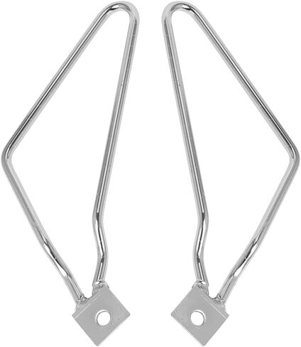 Motorcycle Saddlebag Bracket Support Guard Compatible with Harley Davidson Sportster 883 Iron XL883N Dyna Fat Bob FXDF Plated Steel Saddlebags Mount Brackets (Black) in Saudi Arabia