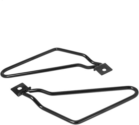 Motorcycle Saddlebag Bracket Support Guard Compatible with Harley Davidson Sportster 883 Iron XL883N Dyna Fat Bob FXDF Plated Steel Saddlebags Mount Brackets (Black) in Saudi Arabia