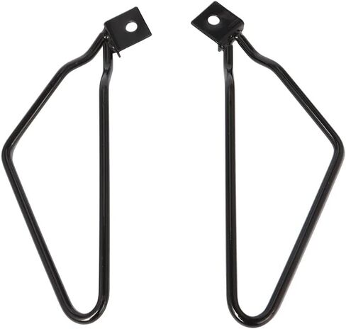 Motorcycle Saddlebag Bracket Support Guard Compatible with Harley Davidson Sportster 883 Iron XL883N Dyna Fat Bob FXDF Plated Steel Saddlebags Mount Brackets (Black) in Saudi Arabia