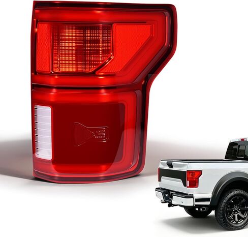 LED Tail Lights Compatible with 2018 2019 2020 Ford F150 with BlindSpot Left Driver Side Rear Light Tail Lamps Assembly Waterproof Replacement KL3Z13405B in Saudi Arabia
