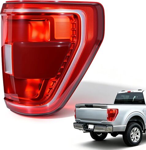 LED Tail Lights Compatible with 2018 2019 2020 Ford F150 with BlindSpot Left Driver Side Rear Light Tail Lamps Assembly Waterproof Replacement KL3Z13405B in Saudi Arabia