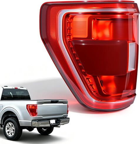 LED Tail Lights Compatible with 2018 2019 2020 Ford F150 with BlindSpot Left Driver Side Rear Light Tail Lamps Assembly Waterproof Replacement KL3Z13405B in Saudi Arabia