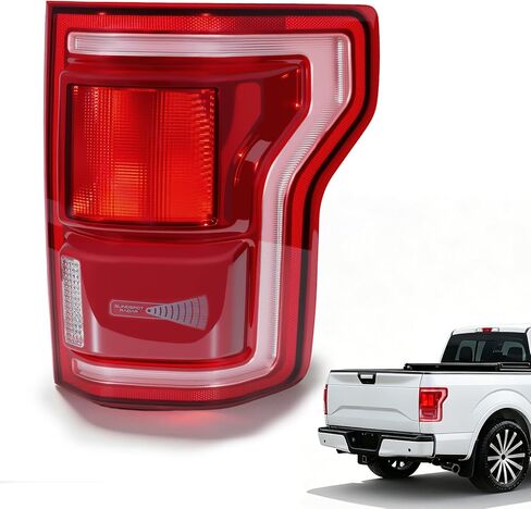 LED Tail Lights Compatible with 2018 2019 2020 Ford F150 with BlindSpot Left Driver Side Rear Light Tail Lamps Assembly Waterproof Replacement KL3Z13405B in Saudi Arabia