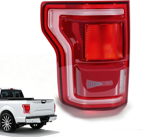 LED Tail Lights Compatible with 2018 2019 2020 Ford F150 with BlindSpot Left Driver Side Rear Light Tail Lamps Assembly Waterproof Replacement KL3Z13405B in Saudi Arabia
