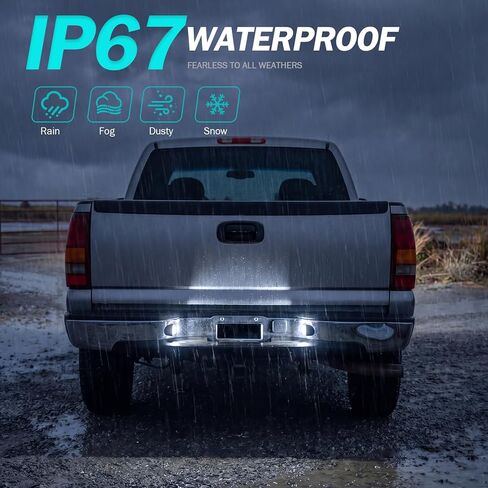 مجموعة مصابيح لوحة الترخيص LED لـ Silverado/Sierra 1500 2500 3500 1999-2013، Suburban Tahoe Yukon XL 2000-2006، ملحقات مصابيح Escalade Traverse Avalanche Tag - 6500K أبيض التوصيل والتشغيل in Kuwait