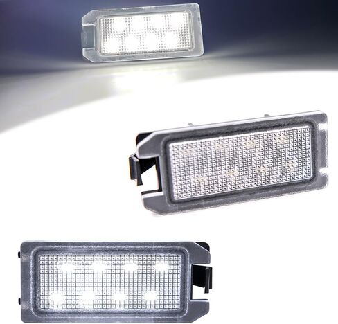 LED License Plate Light Assembly for 2014-2020 Jeep Grand Cherokee WK2 Compass Patriot, OEM Replacement 6000K Xenon White Error Free Led Tag Lights Kit in Saudi Arabia