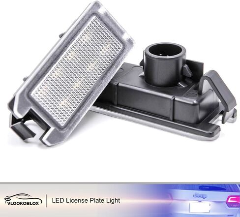 LED License Plate Light Assembly for 2014-2020 Jeep Grand Cherokee WK2 Compass Patriot, OEM Replacement 6000K Xenon White Error Free Led Tag Lights Kit in Saudi Arabia