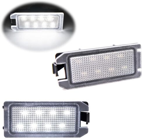 LED License Plate Light Assembly for 2014-2020 Jeep Grand Cherokee WK2 Compass Patriot, OEM Replacement 6000K Xenon White Error Free Led Tag Lights Kit in Saudi Arabia