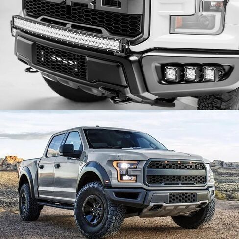 شبكة غطاء محرك السيارة الأمامية السرية من تايم سيكريت متوافقة مع Ford F150 Raptor 2017-2020، تحل محل HL3Z-17B968-AA، HL3Z-17B968-AB، HL3Z17B968AA باللون الأسود in Kuwait