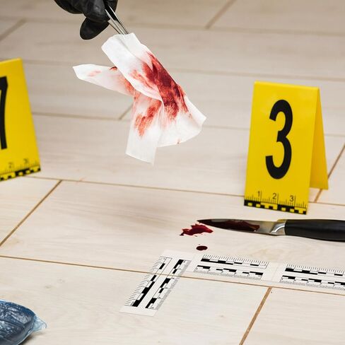 Mifoci 2 Roll Photo Macrographic Scales Markers Evidence Markers 1 بوصة × 500 بوصة لفة من الشريط اللاصق المدعوم بنمط مقياس متكرر in Kuwait
