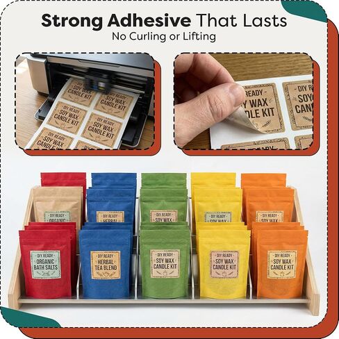 3" X 3" Square Printable Labels for Inkjet and Laser Printers - 30 Sheets, 180 Matte White Custom Stickers for Business Logos, QR Code Stickers, Product Labeling - Aegis Adhesives Template S003A in Saudi Arabia