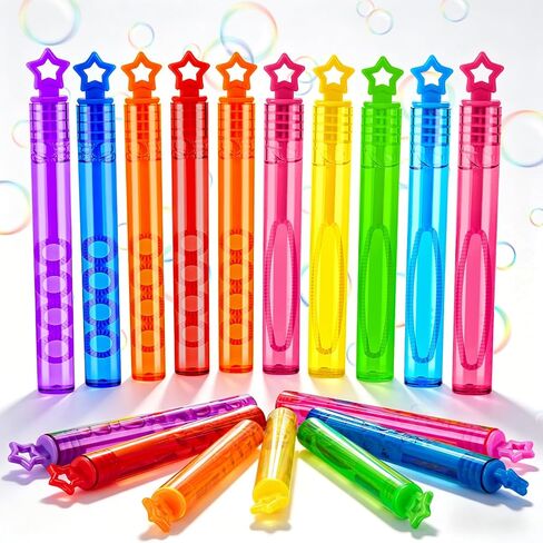 Mini Bubble Wands 40 Pack, Pre-Filled Bubble Solution, Assorted Bright Colors, Big & 4-Hole Bubble Blowers for Kids, Bulk Party Favors, Goodie Bag Stuffers, Prizes for Easter Valentine’s Day Summer in Saudi Arabia