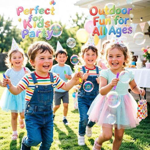 Mini Bubble Wands 40 Pack, Pre-Filled Bubble Solution, Assorted Bright Colors, Big & 4-Hole Bubble Blowers for Kids, Bulk Party Favors, Goodie Bag Stuffers, Prizes for Easter Valentine’s Day Summer in Saudi Arabia