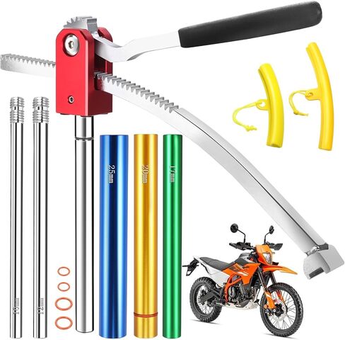 Dirt Bike Tire Changing Tool Kit Complete Package for Motocross, Enduro, Dirt Bikes 16" to 21" Wheels, Includes 15/17/20/25mm Axles, Colorful in Saudi Arabia