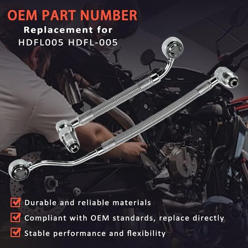 HDFL-005 Fuel Injection Lines Compatible with 1995-1999 Harley-Davidson Electra Glide,for 1996-1999 Harley-Davidson Road King Replace HDFL005 61470-99A in Saudi Arabia