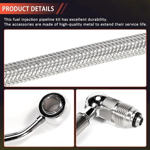 HDFL-005 Fuel Injection Lines Compatible with 1995-1999 Harley-Davidson Electra Glide,for 1996-1999 Harley-Davidson Road King Replace HDFL005 61470-99A in Saudi Arabia