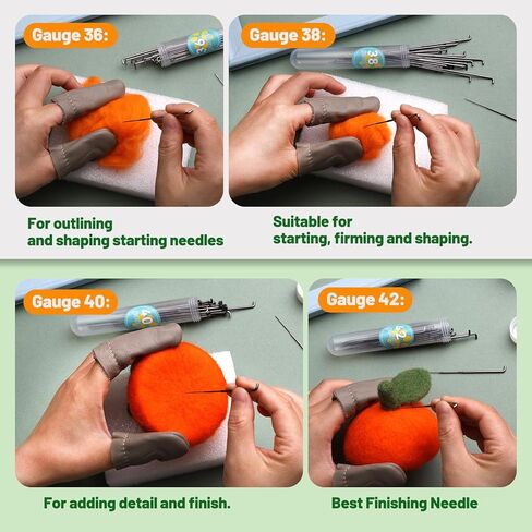Needle Felting Kit with 7.02oz Wool Roving Yarn, 4 Sizes Felting Needles, Felting Tool Holders, Needle Felting Wool, Wool Felting Supplies, Complete Needle Felting Tools Kit in Saudi Arabia