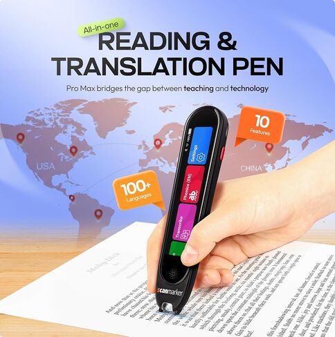 قلم القراءة Scanmarker Max - مصمم لدعم الفصول الدراسية من خلال المساعدة الصوتية ووظيفة القفل وتطبيق الويب المساعد in Kuwait